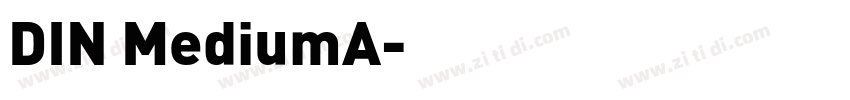 DIN MediumA字体转换
